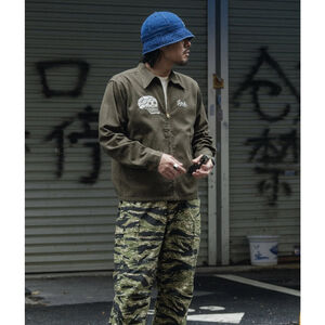 Non Stock Vietnam War Skull & Snake Souvenir Tour Jacket Men Zip Up Outerwear XL